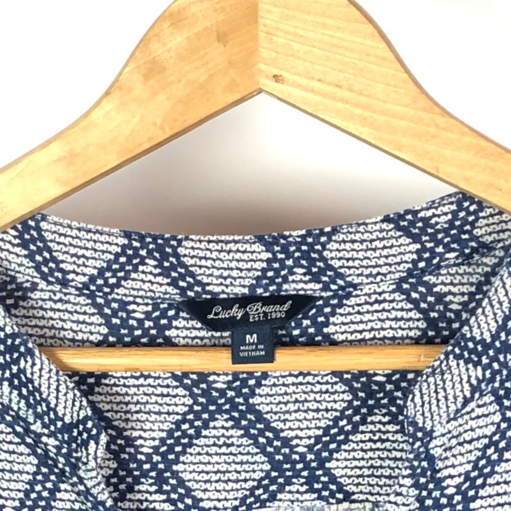🌸Lucky Brand Womens Diamond Tile Top Med 1054 - Picture 5 of 8